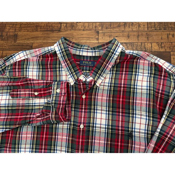 Polo Ralph Lauren Other - NWT $138 Polo Ralph Lauren Mens 4XB Pony Plaid Oxford Button Down Shirt Big